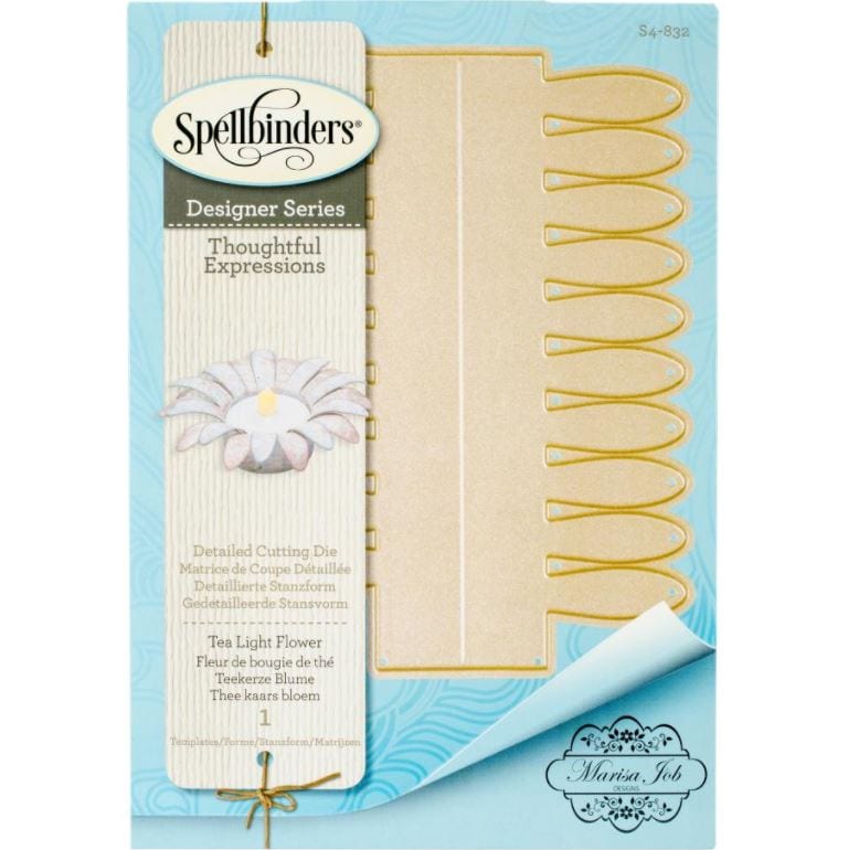 Spellbinders Tea Light Flower - Thoughtful Expressions Shapeabilities Dies By Marisa Job