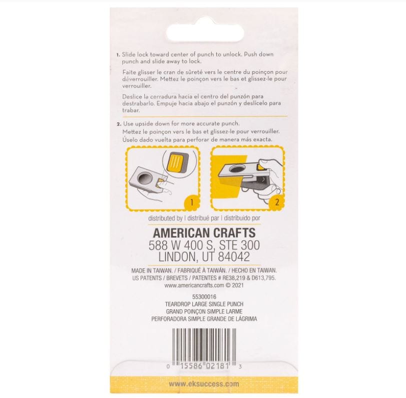 EK Success Tear Drop Large Craft Punch Tools