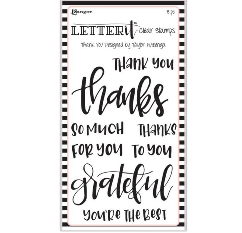 Ranger Thank You It Clear Stamps