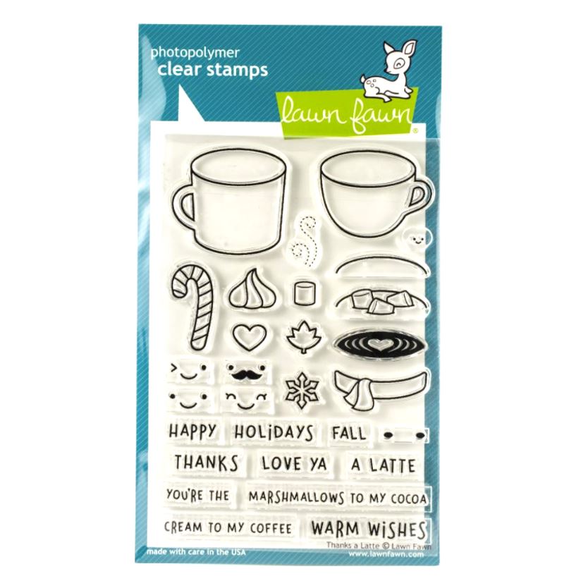 Lawn Fawn Thanks a Latte Clear Stamps 4