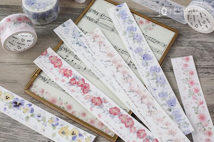 Candy Poetry The Flower Collection Masking Tape Sets