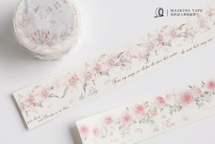 Candy Poetry The Flower Collection Masking Tape Sets