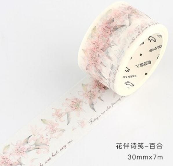 Candy Poetry The Flower Collection Masking Tape Sets