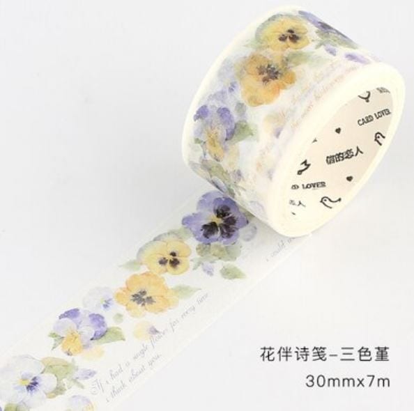 Candy Poetry The Flower Collection Masking Tape Sets