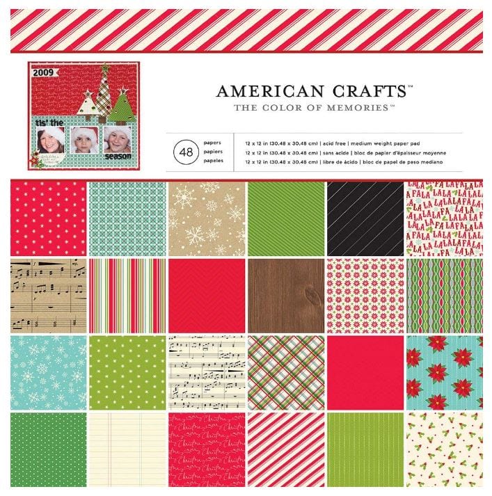 Christmas The Color of Memories Cardstock Collection 12"x 12" - 48 Sheets