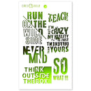Ciao Bella Bad Girls Think Outside the Box Texture Stencil 5"X8"