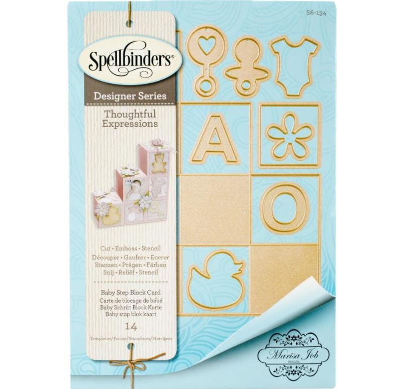Spellbinders Baby Step Block - Thoughtful Expressions Shapeabilities Dies By Marisa Job