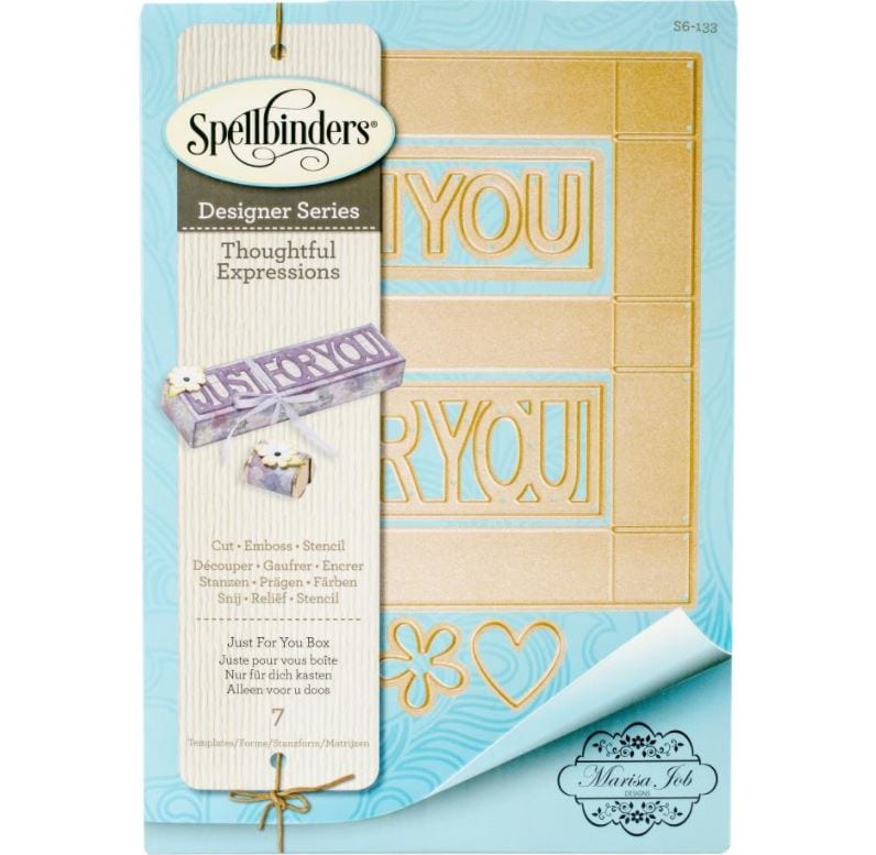 Spellbinders Just For You Box - Thoughtful Expressions Shapeabilities Dies By Marisa Job