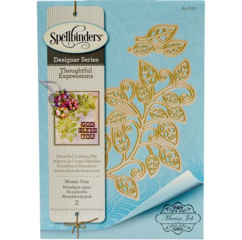 Spellbinders Thoughtful Expressions-Mosaic Vine Shapeabilities Dies By Marisa Job