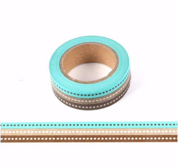 Three Color Point Washi Tape 15mm x 10m