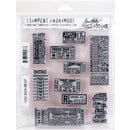 Stampers Anonymous Tim Holtz Ticket Booth Cling Stamps