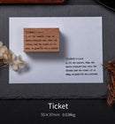 Infeel.Me Vintage Typewriter Quotes and More Wood Mounted Rubber Stamps