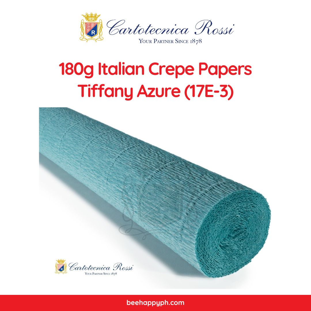 Cartotecnica Rossi Crepe Papers 180g (Red & Blue Shades) Full Roll Premium Italian Crepe Papers