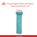 Frayed Edged Chiffon Silk Ribbon 60" x 1.5 "