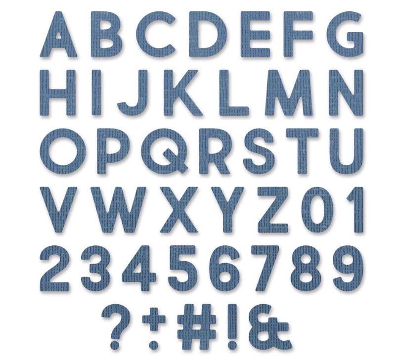 Sizzix Alphanumeric Bold by Tim Holtz Thinlits Die Set 80PK