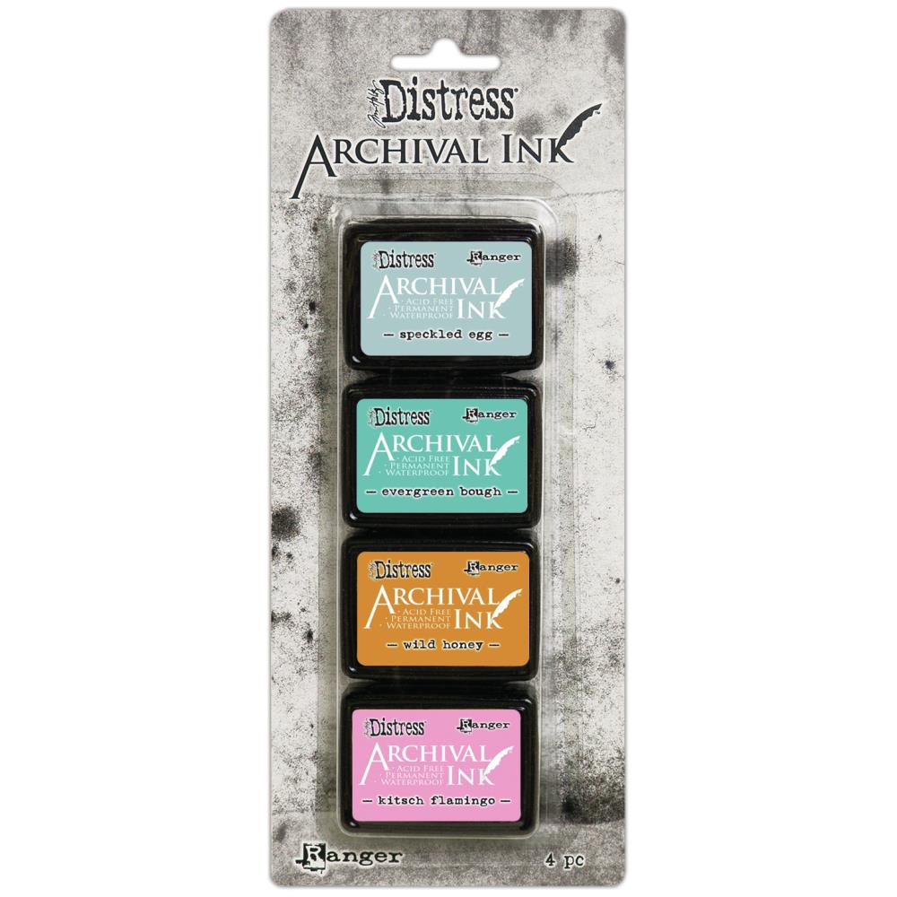 Ranger Tim Holtz Distress Archival Mini Ink Pad Set (4 Colors)