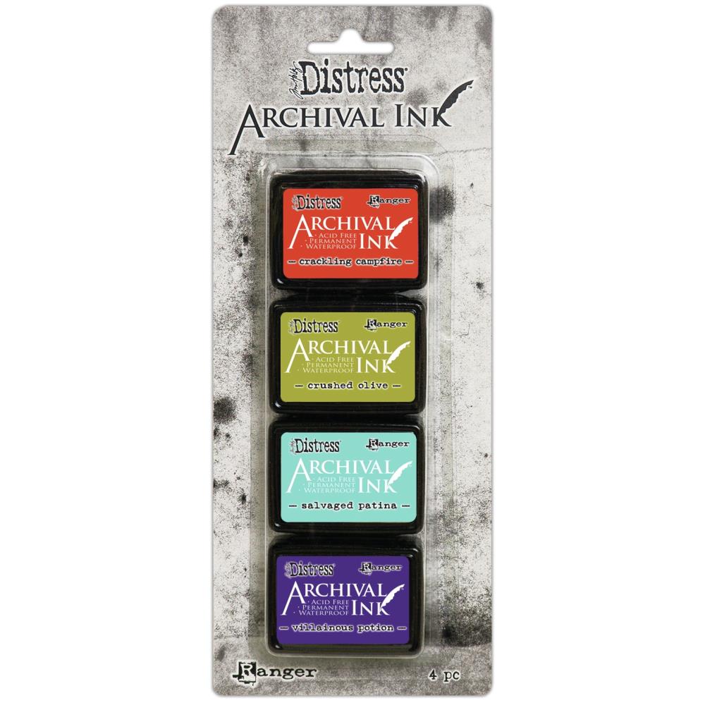 Ranger Tim Holtz Distress Archival Mini Ink Pad Set (4 Colors)