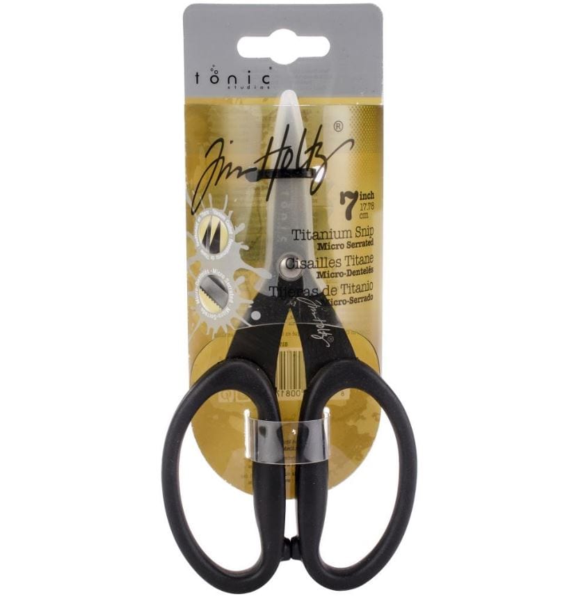 Tim Holtz Non-Stick Micro Serrated Scissors 7
