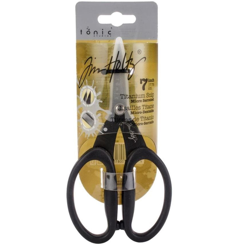 Tim Holtz Non-Stick Micro Serrated Scissors 7"