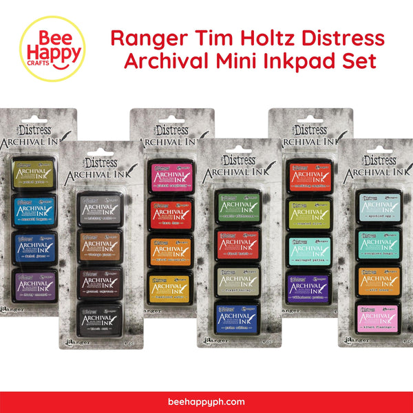 Ranger Tim Holtz Distress Archival Mini Ink Pad Set (4 Colors)