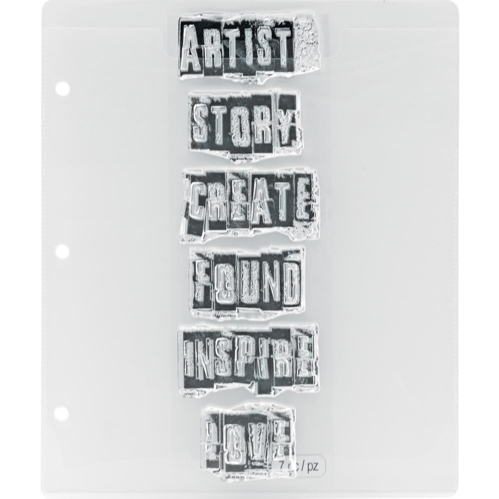 Tim Holtz Storage Studios Stamp Storage Binder Refills 8/Pkg