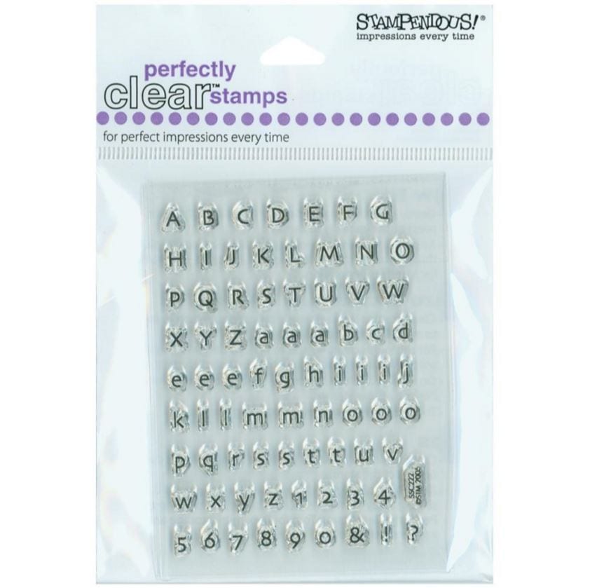 Stampendous Tiny Alphabet Perfectly Clear Stamps 3