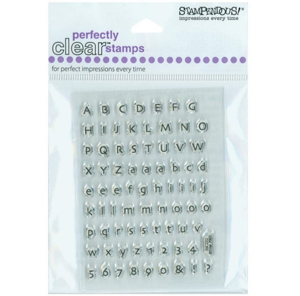 Stampendous Tiny Alphabet Perfectly Clear Stamps 3"X4"