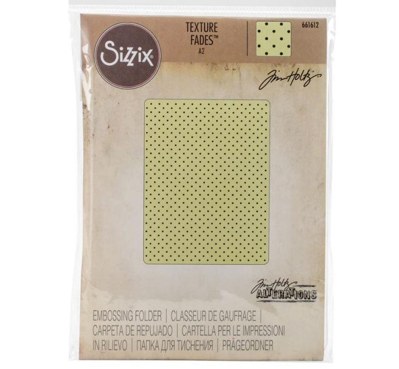 Sizzix Tiny Dots by Tim Holtz Texture Fades A2 Embossing Folder