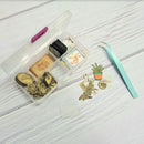 Tiny Trinket Case w/ Adjustable Compartments / Desk Organizer