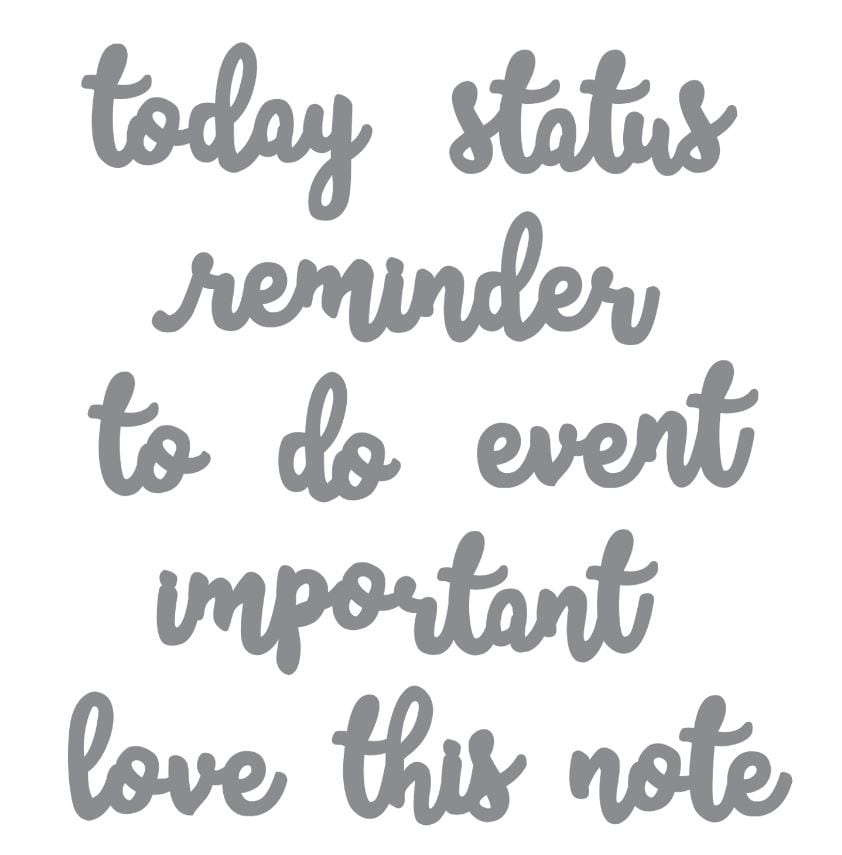 Recollections Planner Notes Today Status Cutting Dies