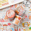 Telado Cute Girl Going to School Craft Tape 2 Versions (PET Tape or Masking Tape)