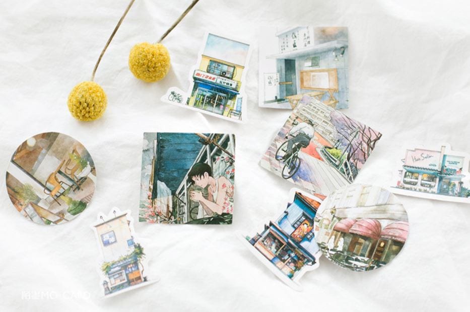 MoCard Travel Scenery Life Log Sticker Flakes