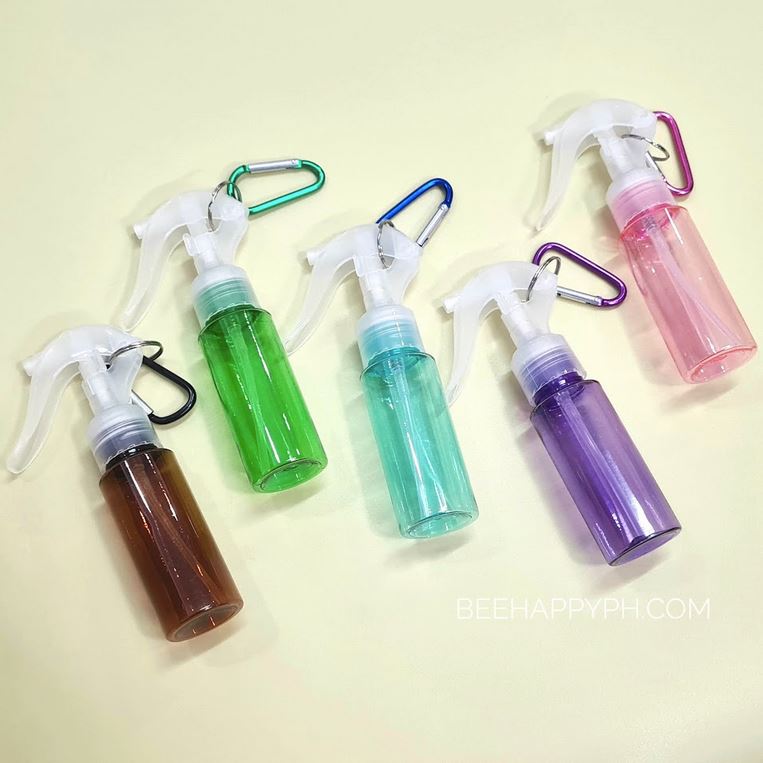 50ml Trigger Spray Bottles with Carabiner Keychain