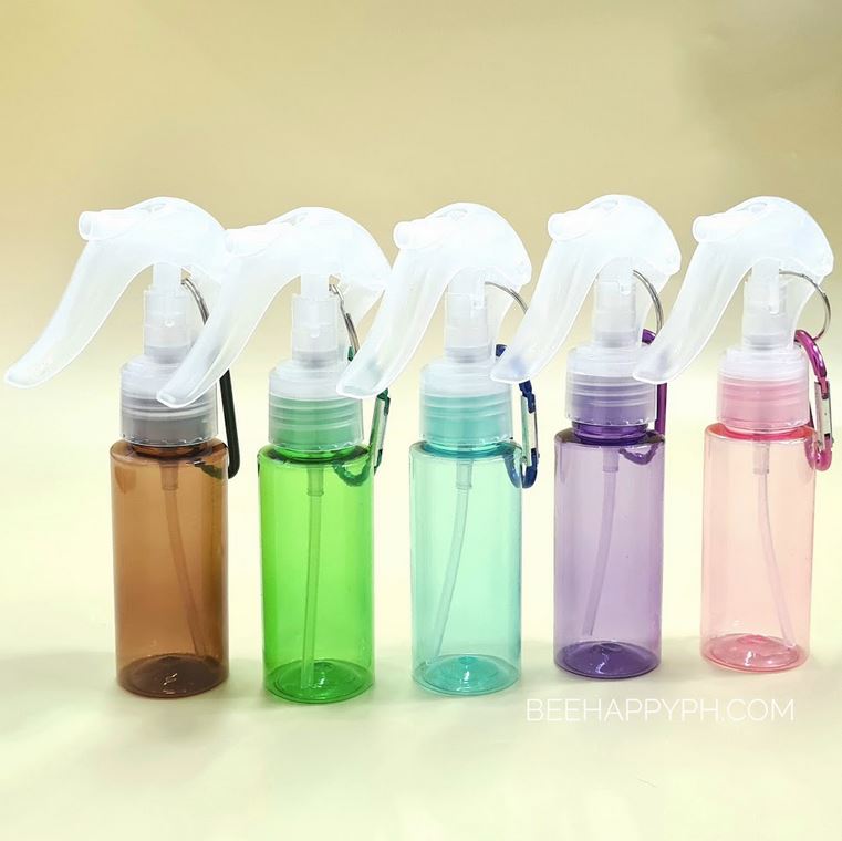 50ml Trigger Spray Bottles with Carabiner Keychain