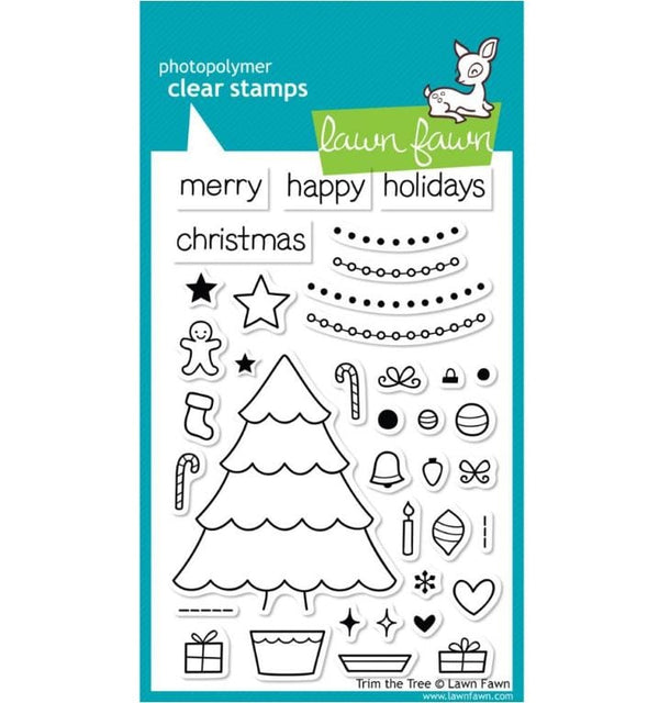 Lawn Fawn Trim The Tree Clear Stamps 4"x 6"
