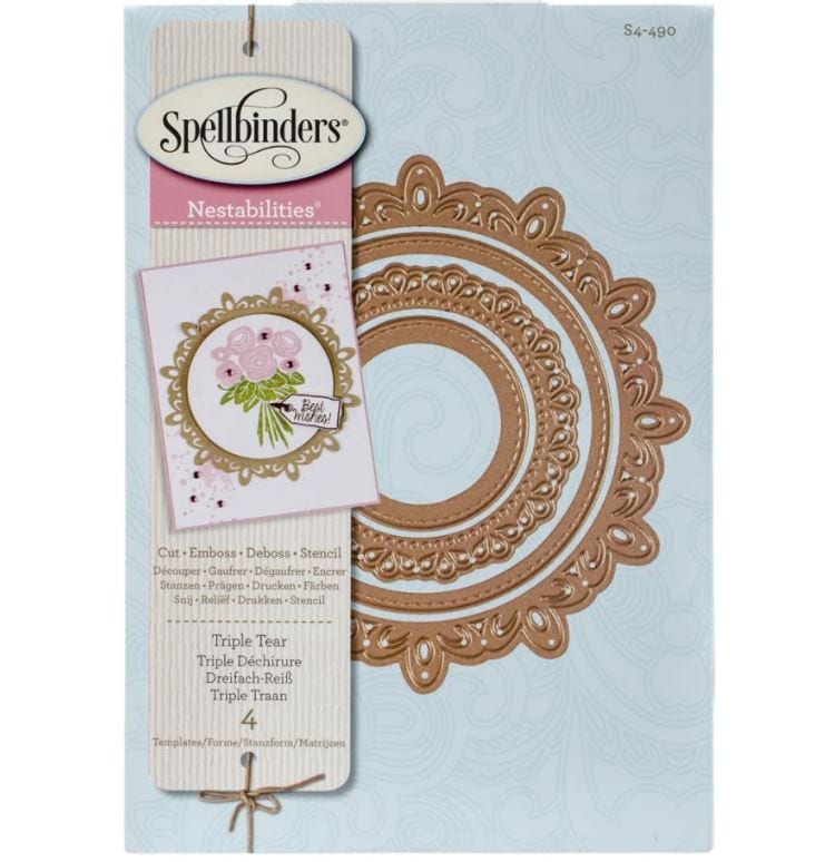 Spellbinders Triple Tear Nestabilities Decorative Elements Dies