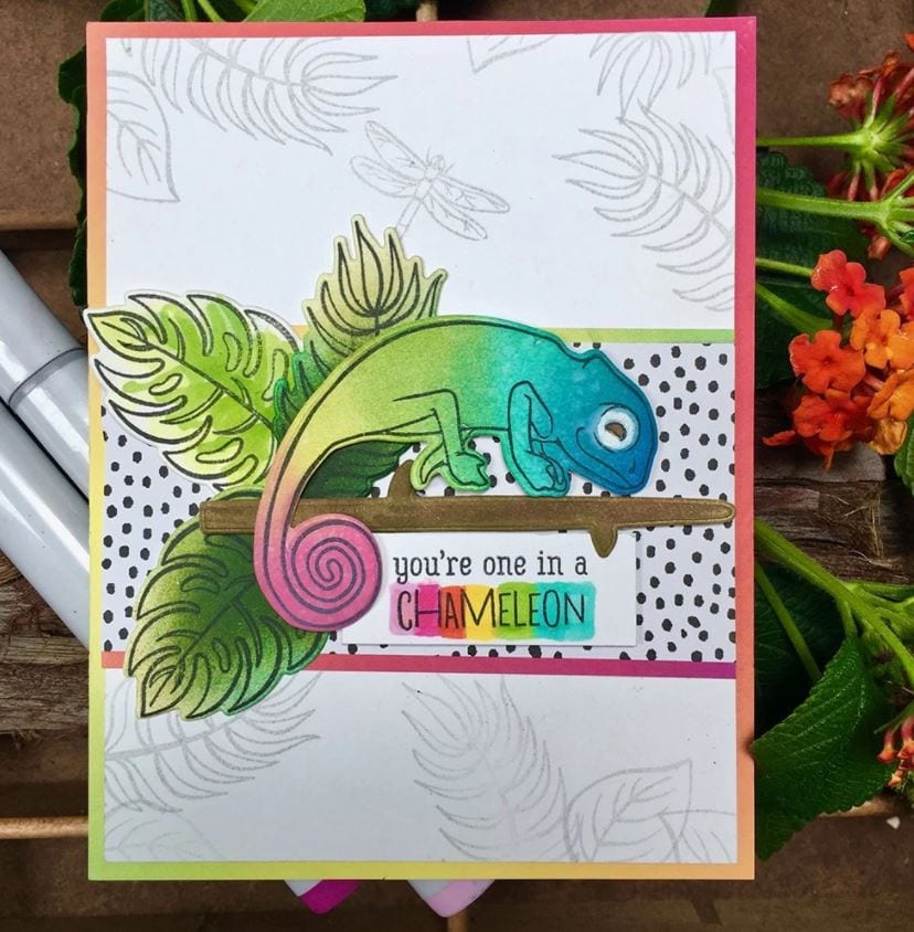 Hero Arts Tropical Flowers Stamp Set CM372
