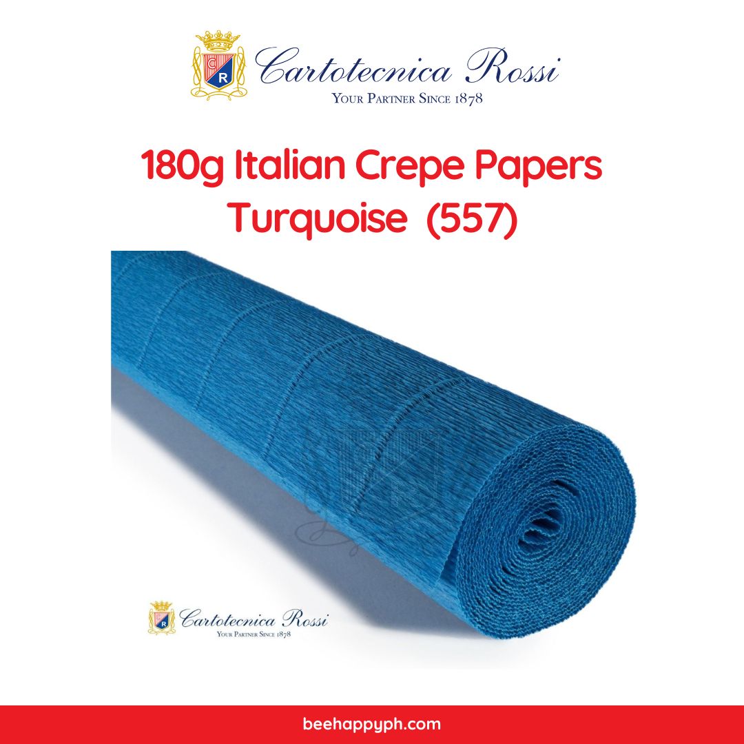 Cartotecnica Rossi Crepe Papers 180g (Red & Blue Shades) Full Roll Premium Italian Crepe Papers