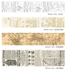 Twilight Da Vinci Manuscript Vintage Theme Masking Tape 50mm x 8m