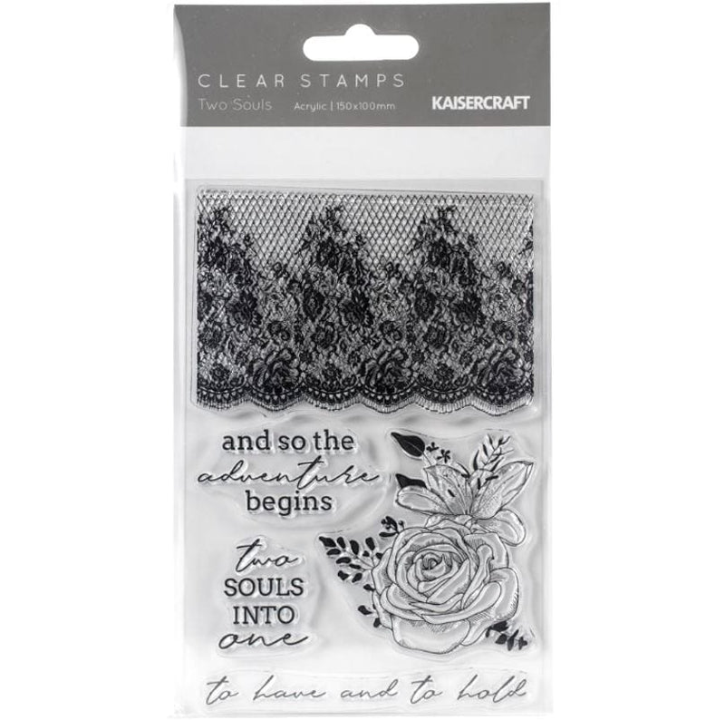 Kaisercraft Two Souls Clear Stamps 4"x6"