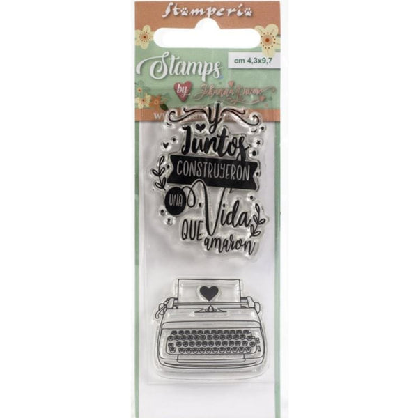 Stamperia Typewriter, Love Story Stamps