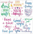 Phrases and Sentiments Ultra Wide Washi Tape 10cm x 5m