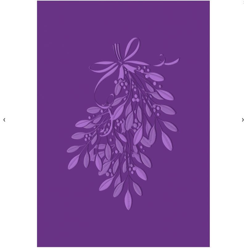 Crafter's Companion Under the Mistletoe Gemini 3D Embossing Folder 5