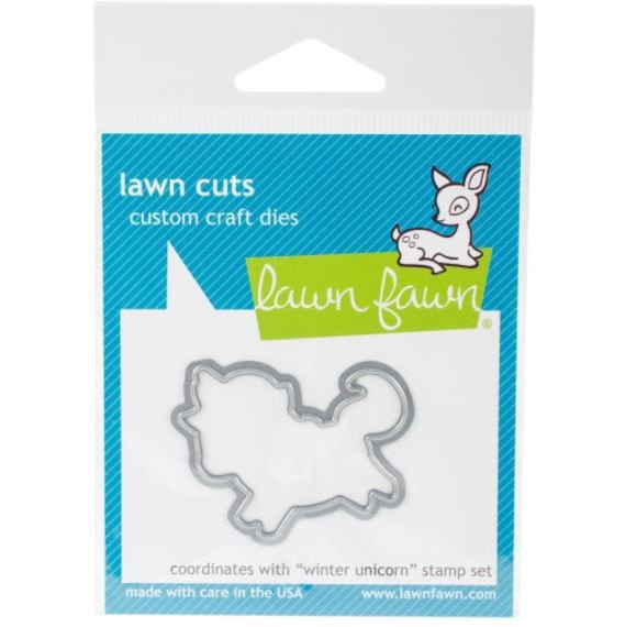 Winter Unicorn Lawn Cuts Custom Craft Die