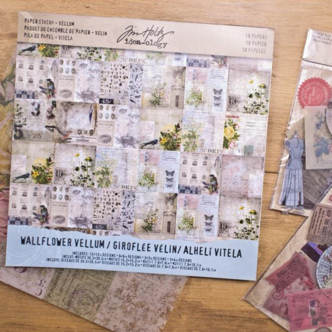 Wallflower Idea-Ology Vellum Paper Stash 12