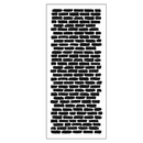 Crafter's Workshop Slimline Stencil 4"X9" Bricks Vertical