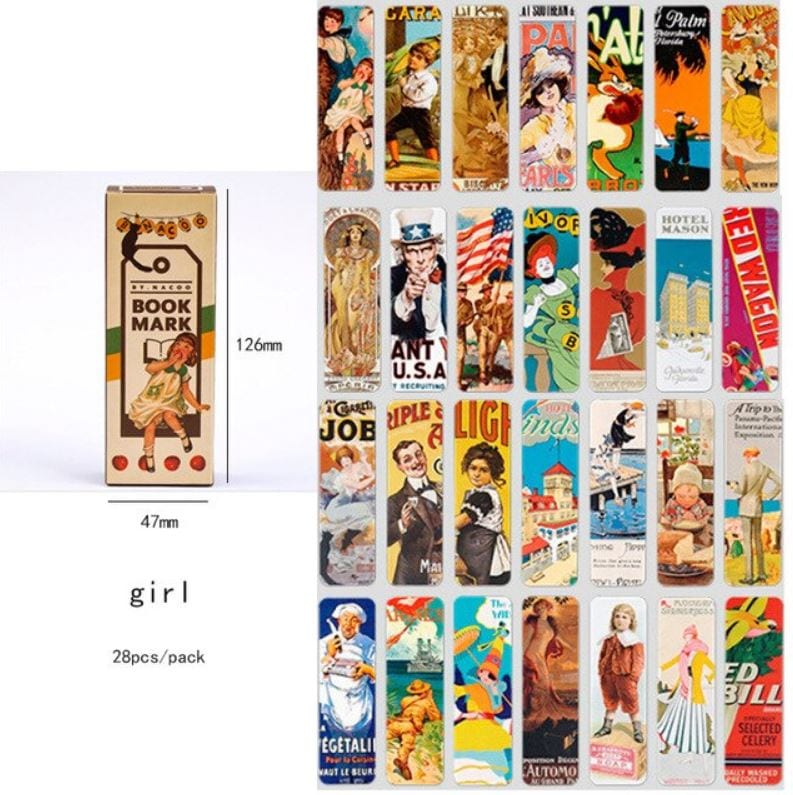 Nacoo Vintage Girl Bookmarks