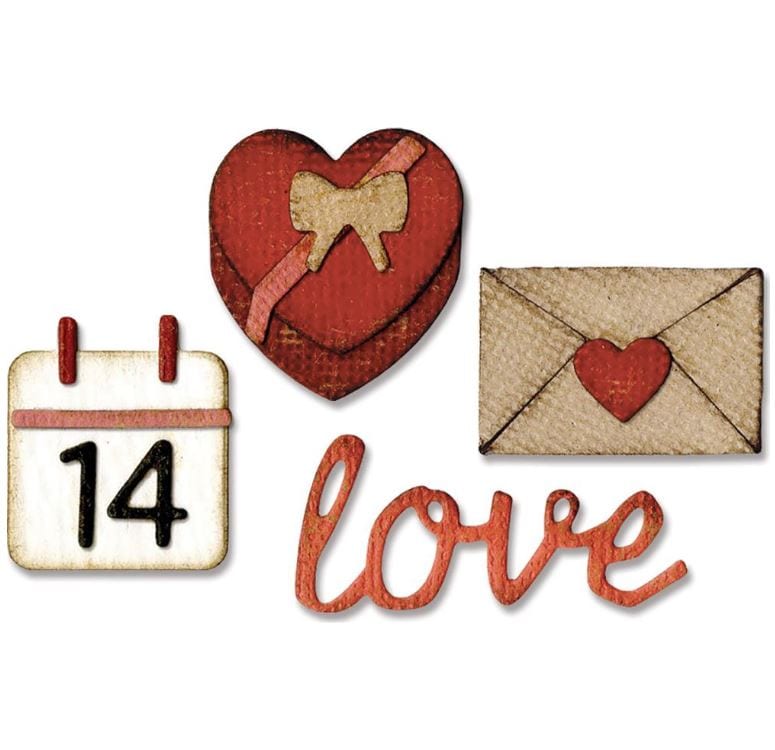 Sizzix Valentine Sidekick Side-Order Thinlits Set