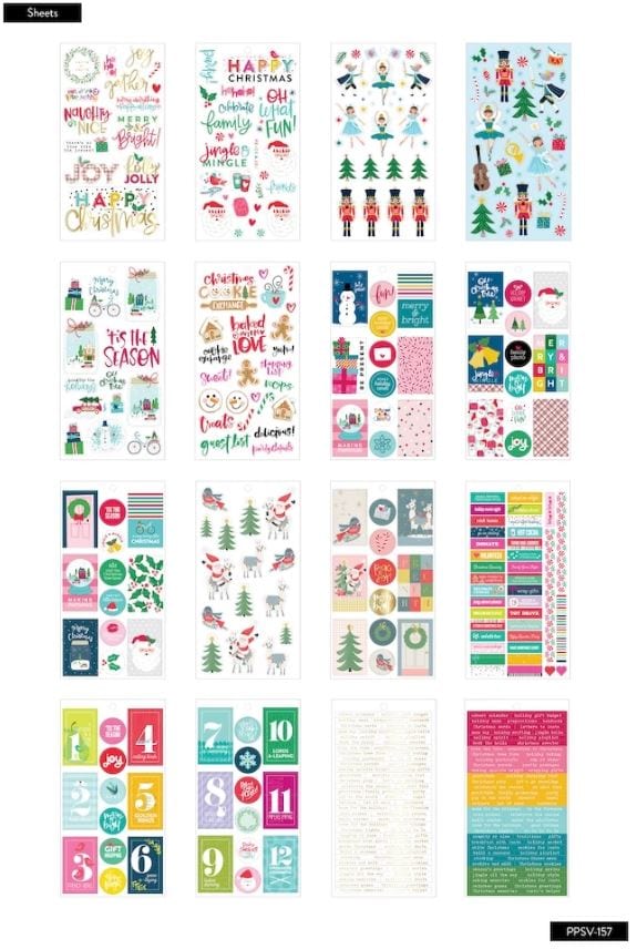 Me and My Big Ideas Christmas Joy Happy Planner Value Pack Stickers