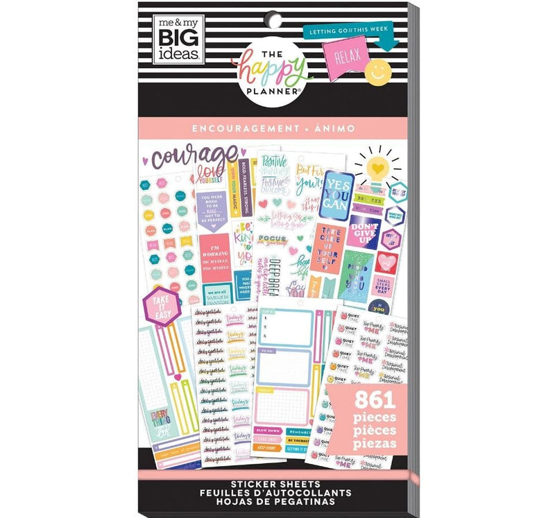 Me and My Big Ideas Encouragement Happy Planner Value Pack Stickers 861 Stickers